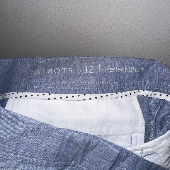 Talbots Blue Perfect 7" Shorts Womens Size 12 NEW - Picture 5 of 6
